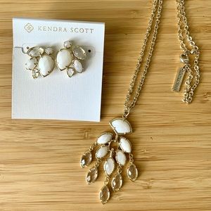 Kendra Scott Chandelier Necklace + Earrings